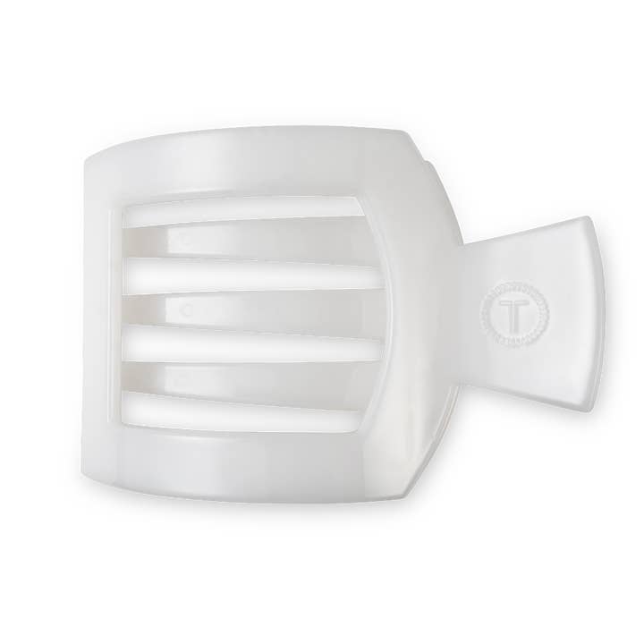 COCONUT WHITE LARGE SQUARE HAIR CLIP
