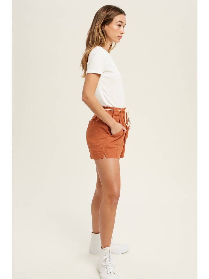 OFF WHITE RIB KNIT SHORT SLEEVE TOP
