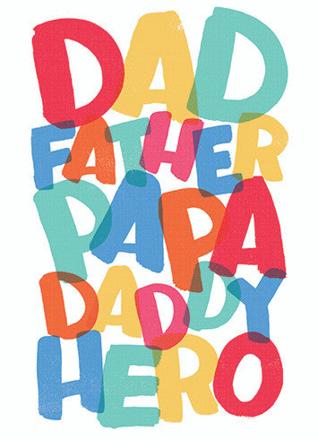 DADDY HERO FATHER'S DAY CARD