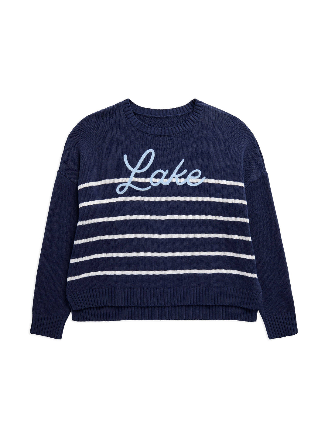 NAVY "LAKE" RELAXED FIT SWEATER