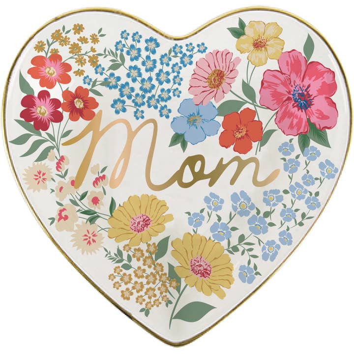 MOM FLORAL TRINKET TRAY
