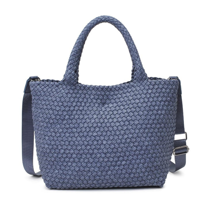 DARK DENIM THE SKY'S THE LIMIT MEDIUM WOVEN TOTE