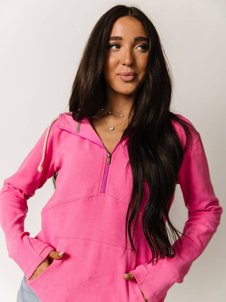 LOTUS HALF ZIP SWEATSHIRT
