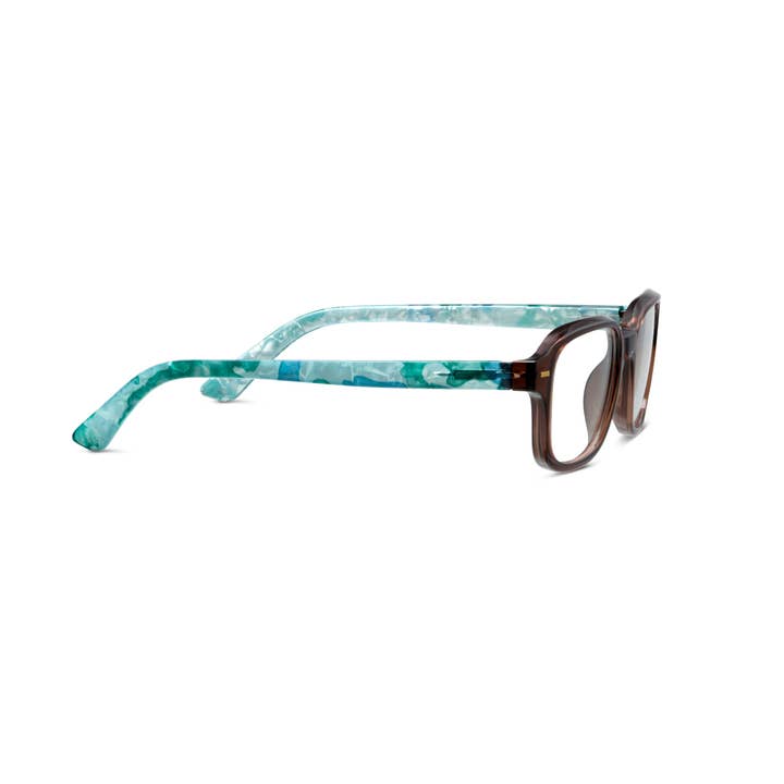 FABLE MOCHA/TORTOISE QUARTZ BLUE LIGHT READING GLASSES