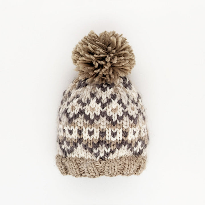 FAIRISLE PEBBLE HAND KNIT BEANIE