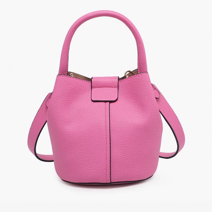 BUBBLEGUM FARRAH BUCKET BAG
