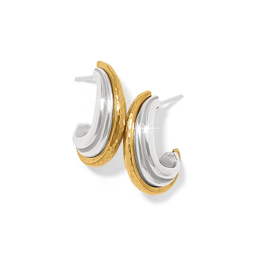 FERRARA DECO SMALL HOOP EARRINGS
