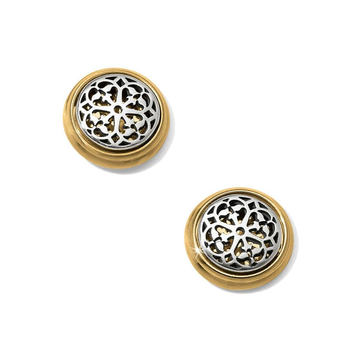FERRARA 2 TONE POST EARRINGS
