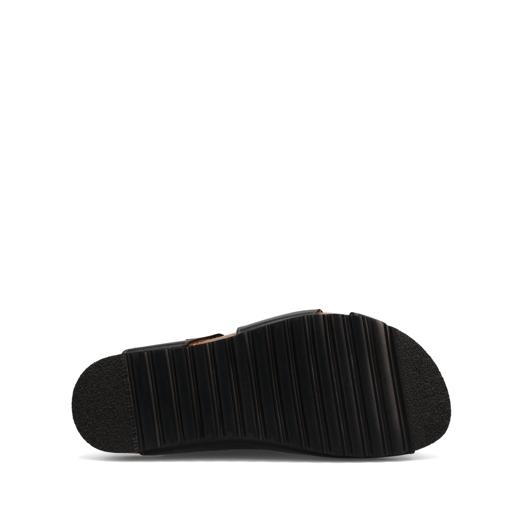 CASITA BLACK LEATHER SANDAL