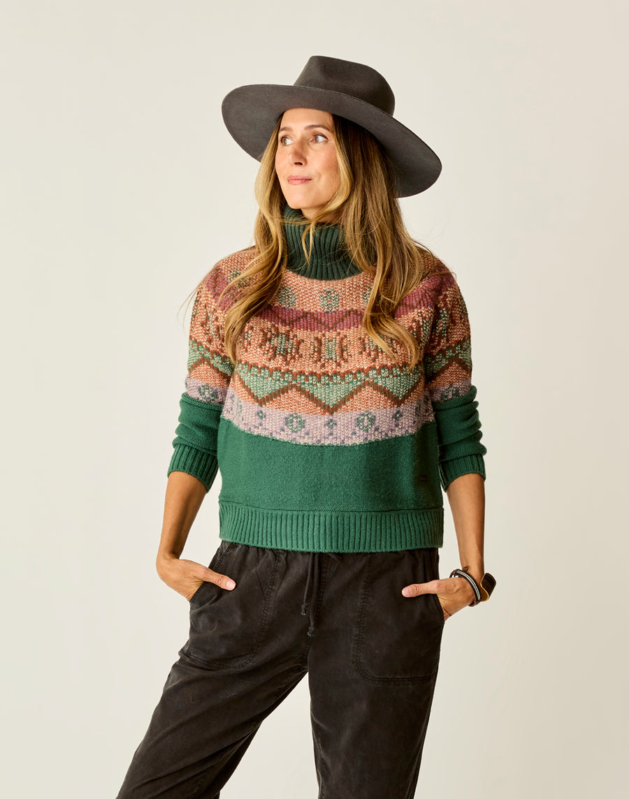 BISTRO NEVE FAIRISLE TURTLENECK SWEATER
