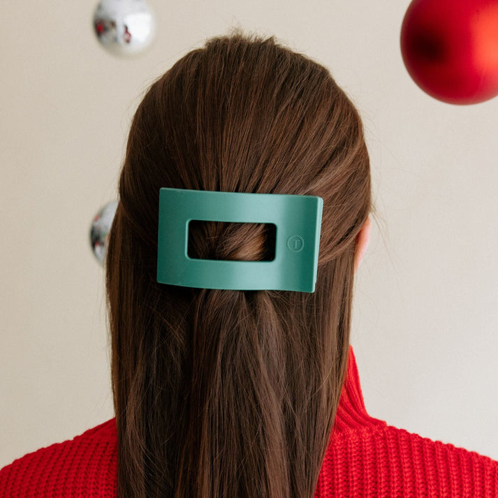 FIR REAL MEDIUM FLAT RECTANGLE HAIR CLIP