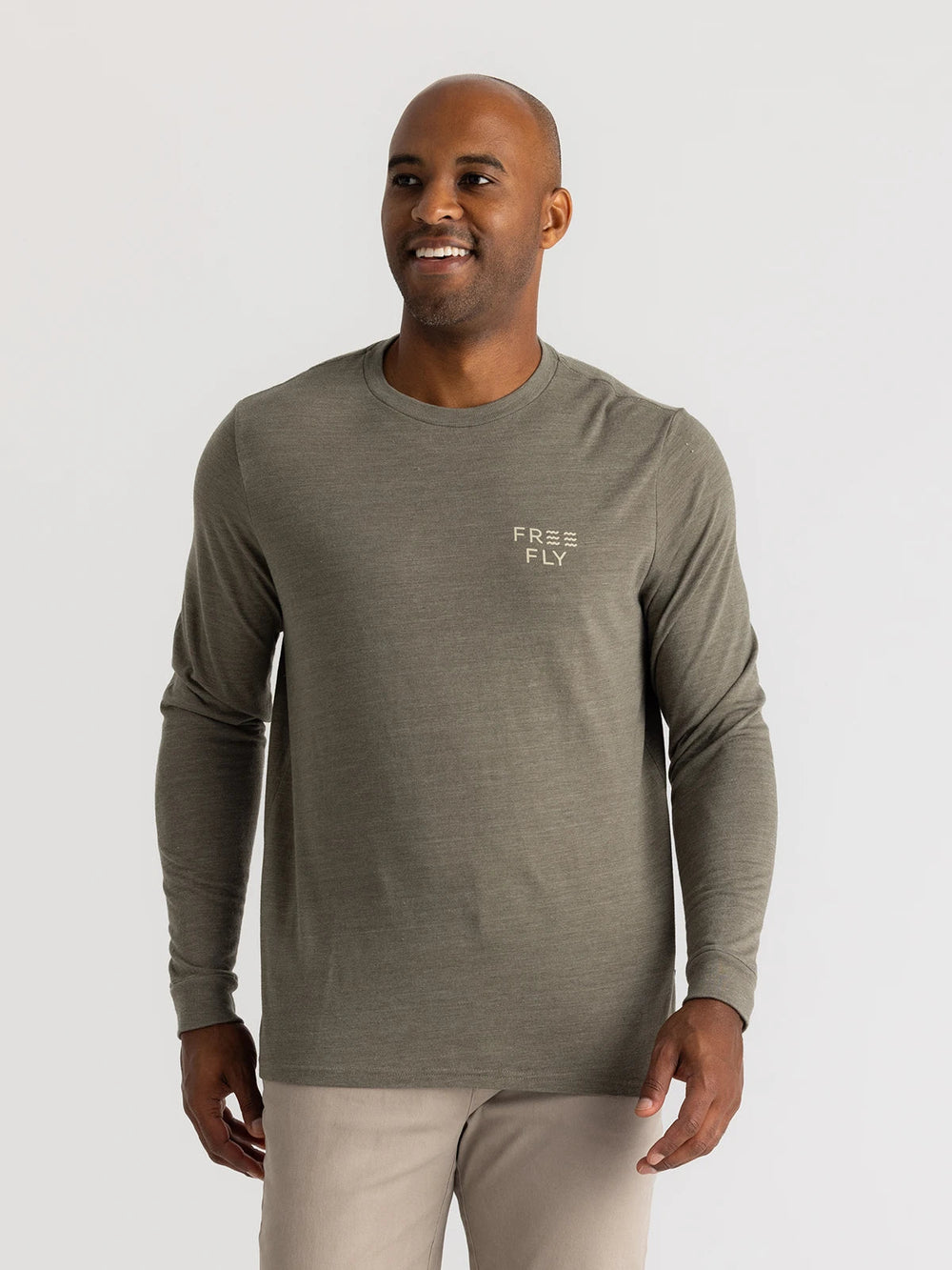 HEATHER FATIGUE COMFORT ON LONG SLEEVE TEE
