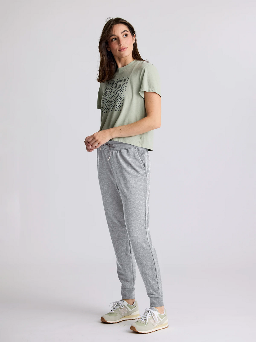 LIGHT HEATHER GREY BAMBOO LIGHTWEIGHT FLEECE JOGGER