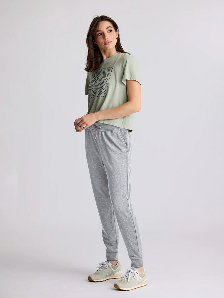 LIGHT HEATHER GREY BAMBOO LIGHTWEIGHT FLEECE JOGGER