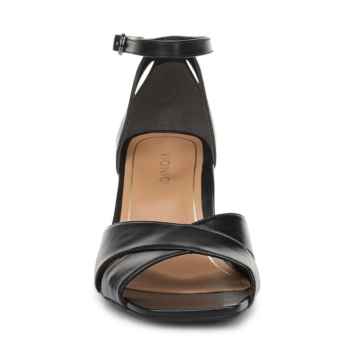 CHARMAINE BLACK HEELED SANDAL