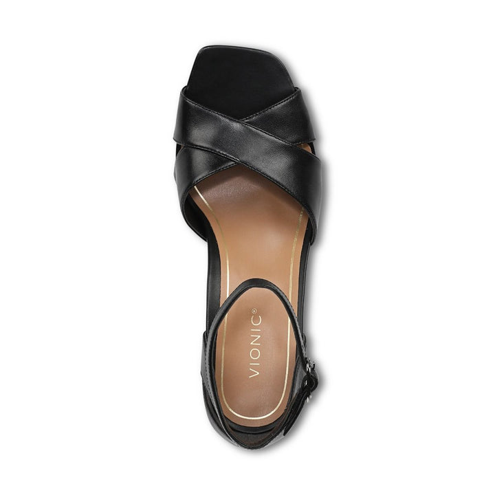 CHARMAINE BLACK HEELED SANDAL