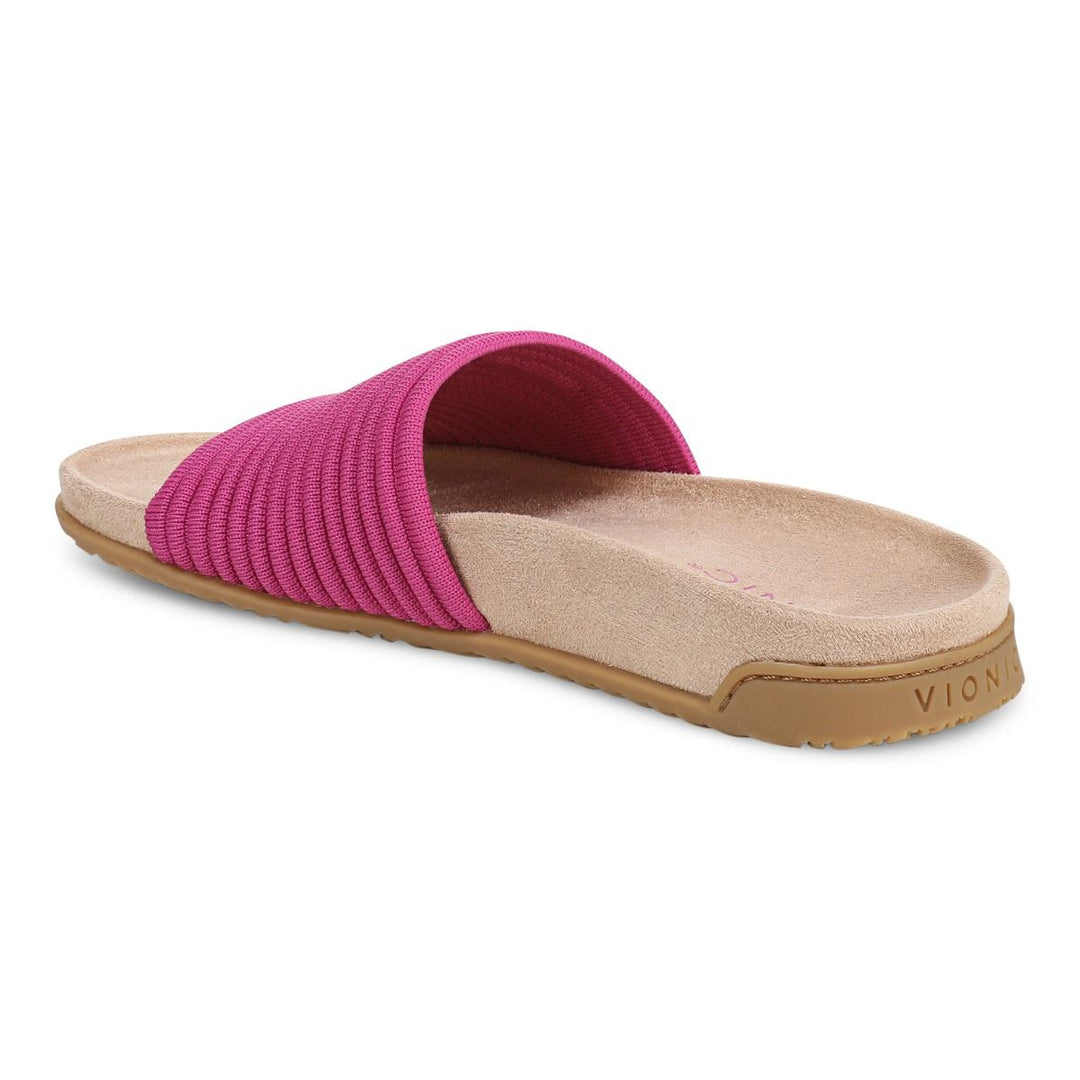 EVIE ROSE VIOLET KNIT SLIDE SANDAL