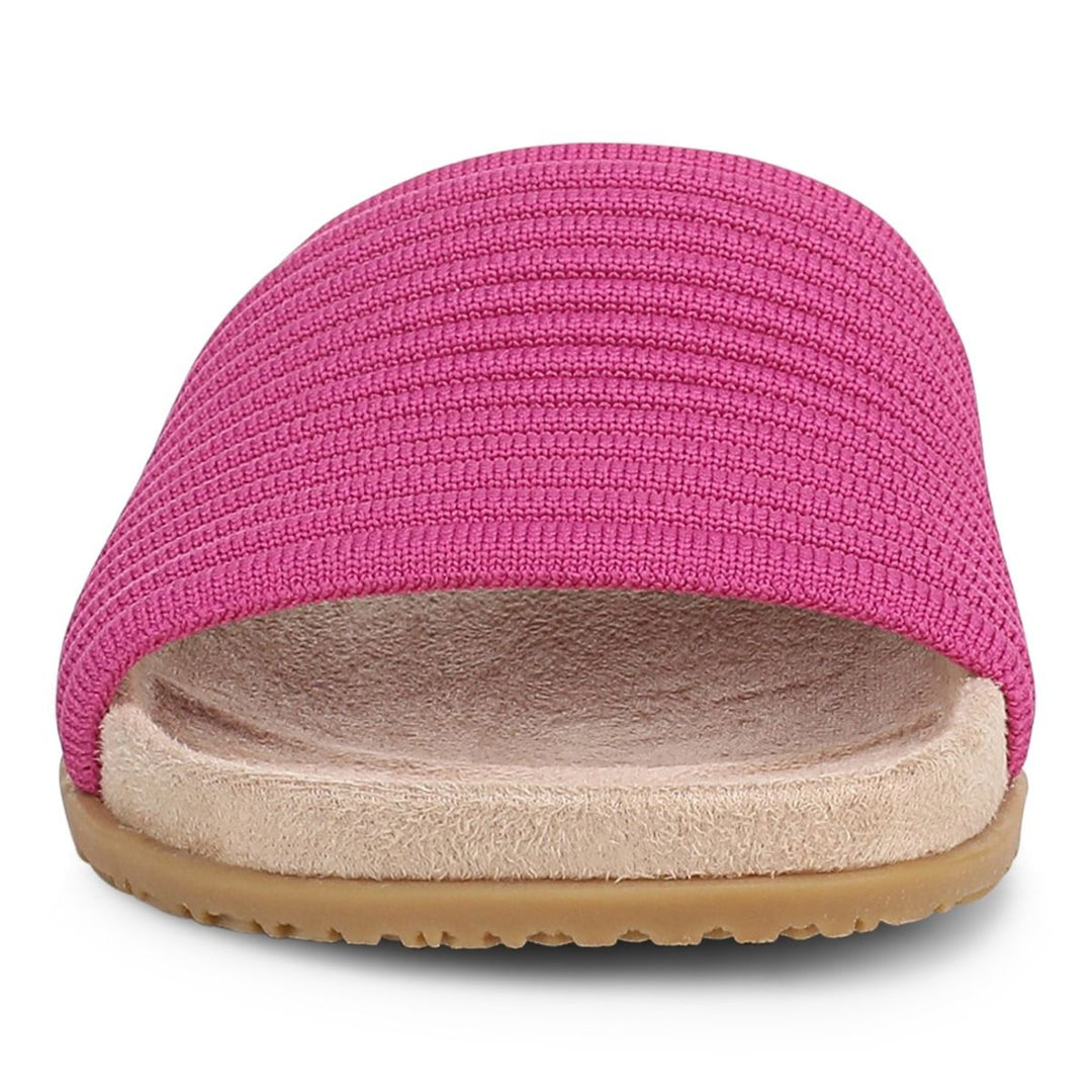 EVIE ROSE VIOLET KNIT SLIDE SANDAL