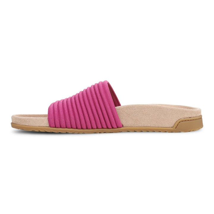 EVIE ROSE VIOLET KNIT SLIDE SANDAL