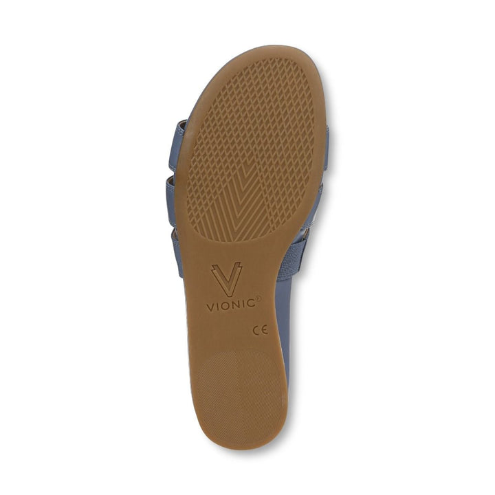 GLENDORA PACIFIC BLUE SLIDE SANDALS