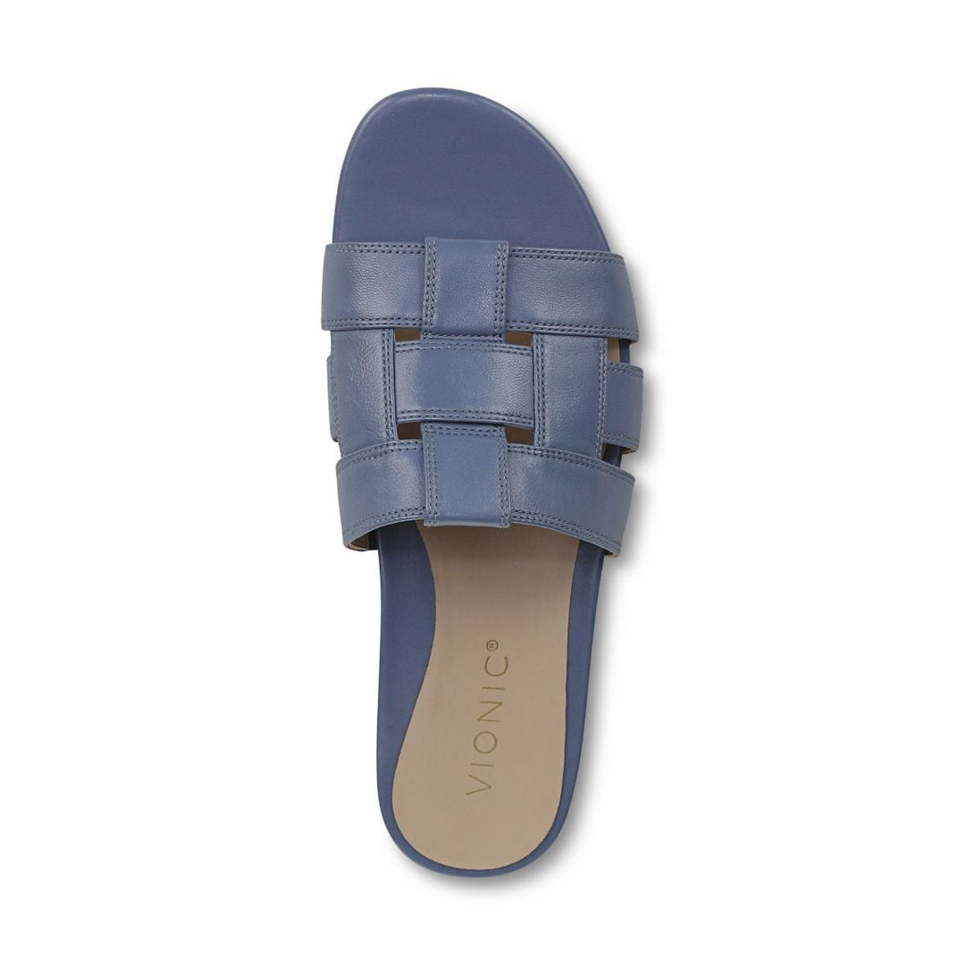GLENDORA PACIFIC BLUE SLIDE SANDALS