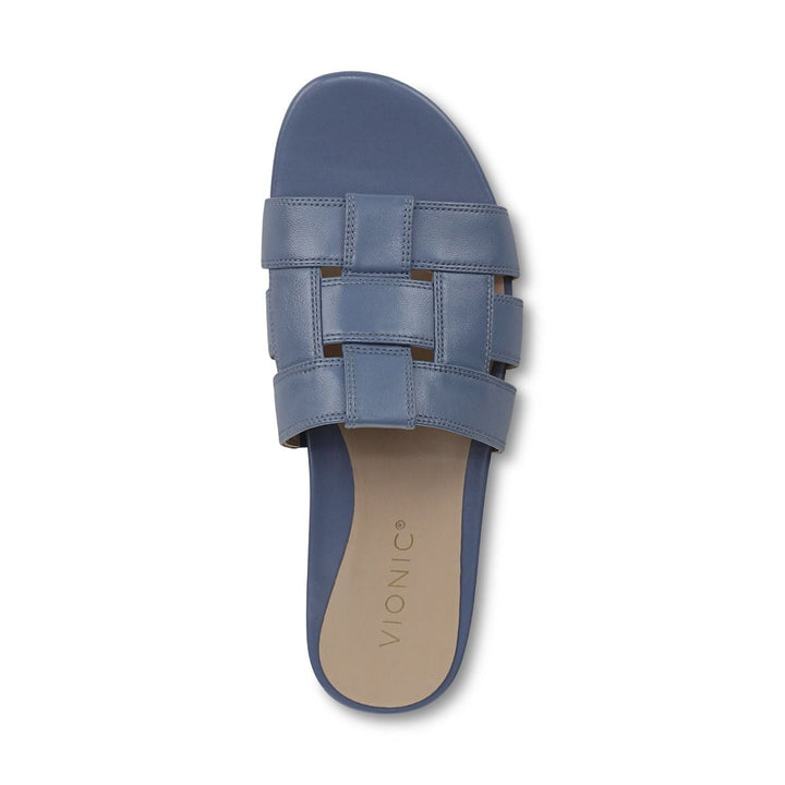 GLENDORA PACIFIC BLUE SLIDE SANDALS