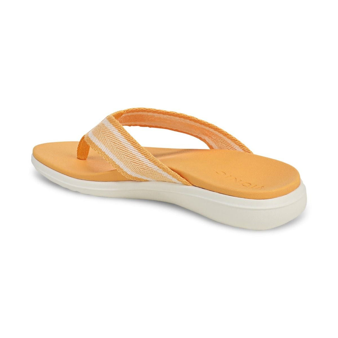 INDIGO BEACH AMBER YELLOW TOE POST SANDAL