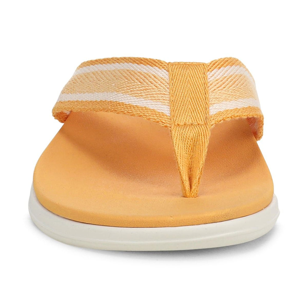 INDIGO BEACH AMBER YELLOW TOE POST SANDAL
