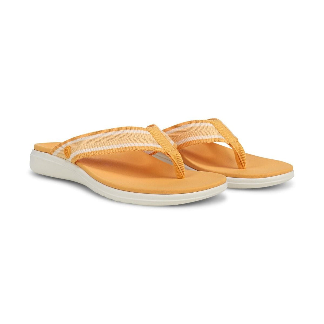 INDIGO BEACH AMBER YELLOW TOE POST SANDAL