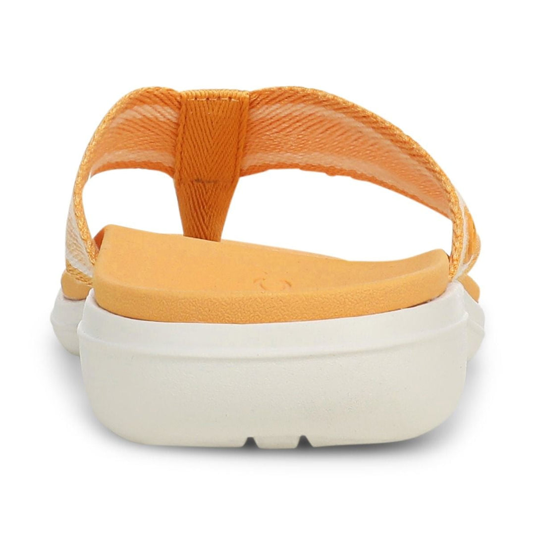 INDIGO BEACH AMBER YELLOW TOE POST SANDAL