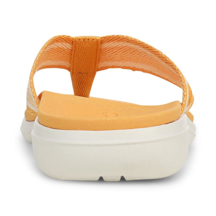 INDIGO BEACH AMBER YELLOW TOE POST SANDAL