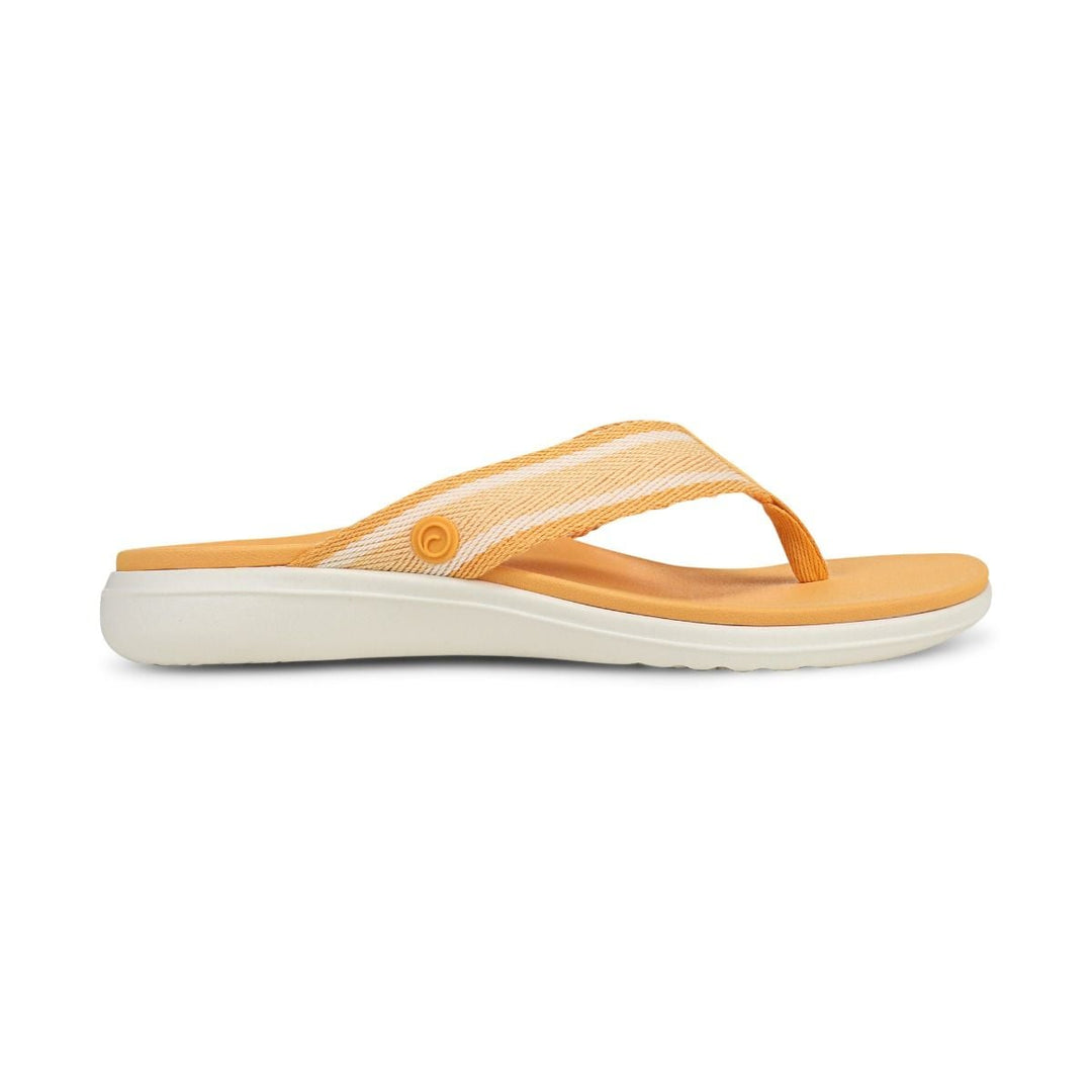 INDIGO BEACH AMBER YELLOW TOE POST SANDAL