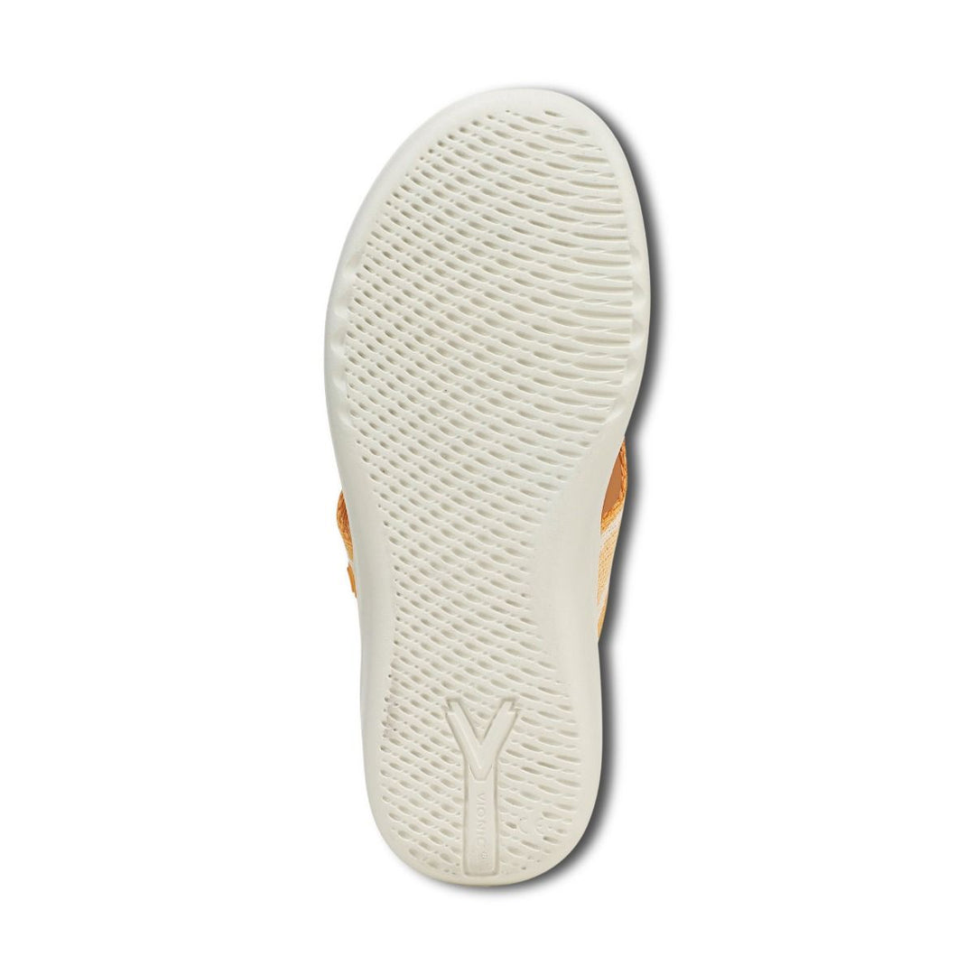 INDIGO BEACH AMBER YELLOW TOE POST SANDAL