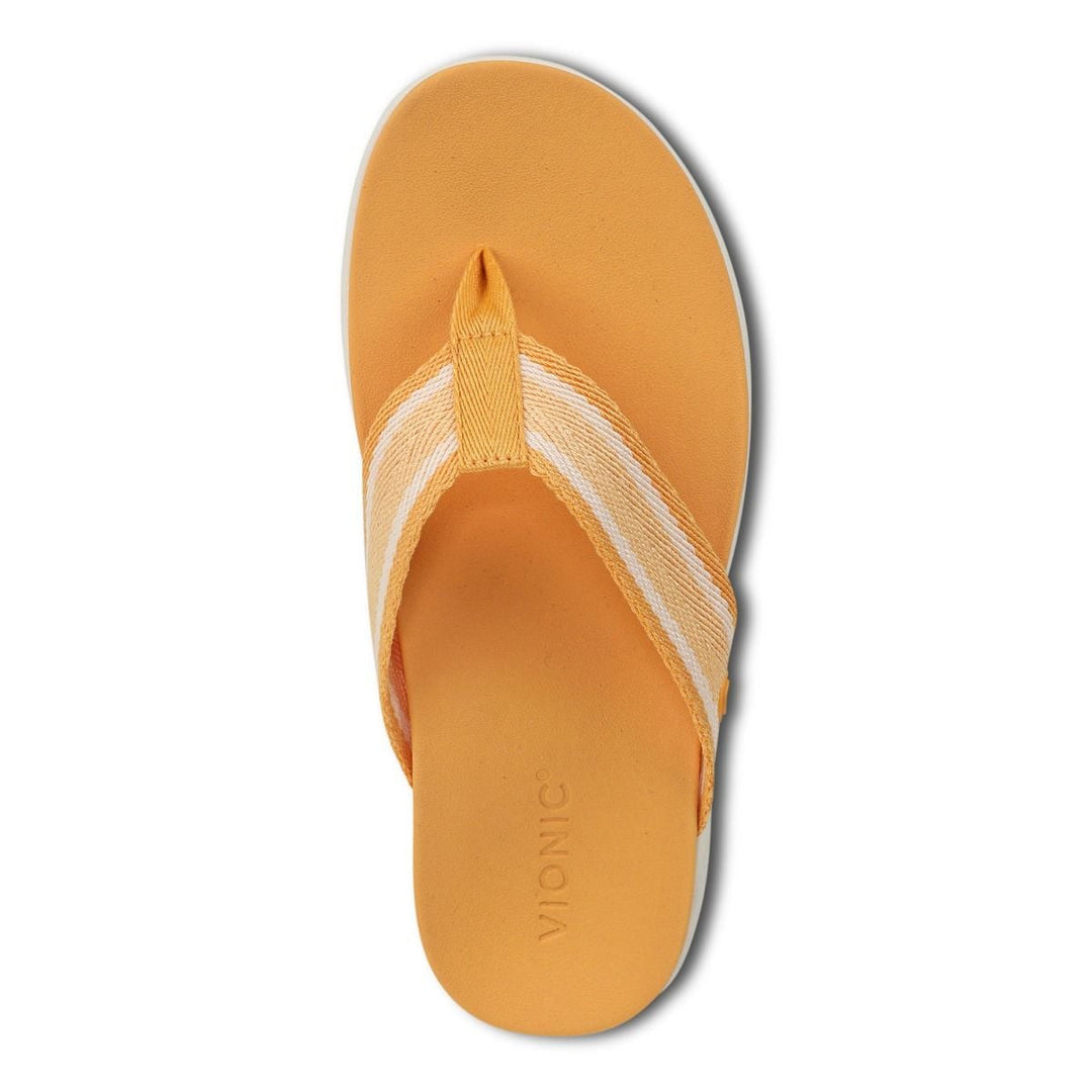 INDIGO BEACH AMBER YELLOW TOE POST SANDAL