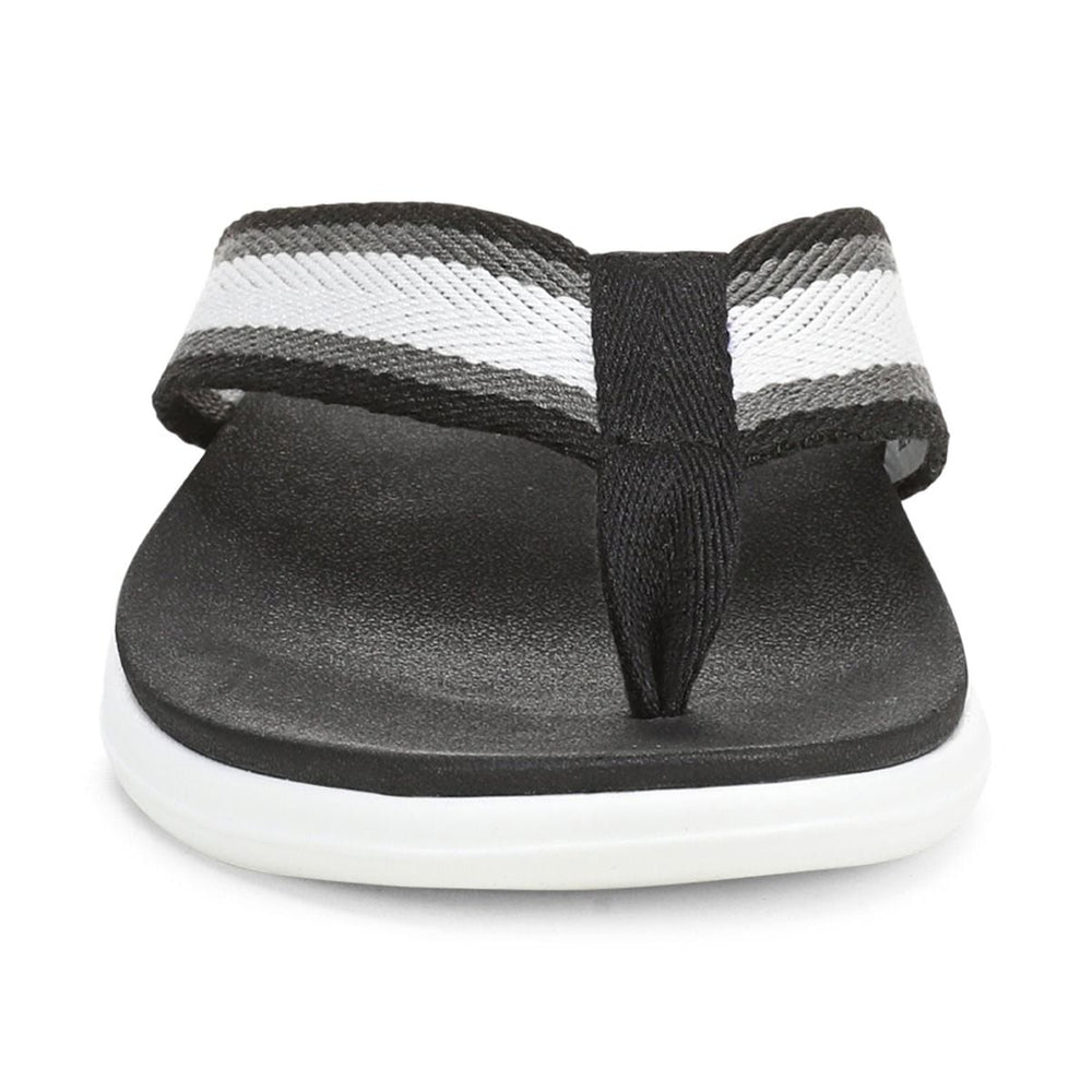 INDIGO BEACH BLACK MULTI TOE POST SANDAL
