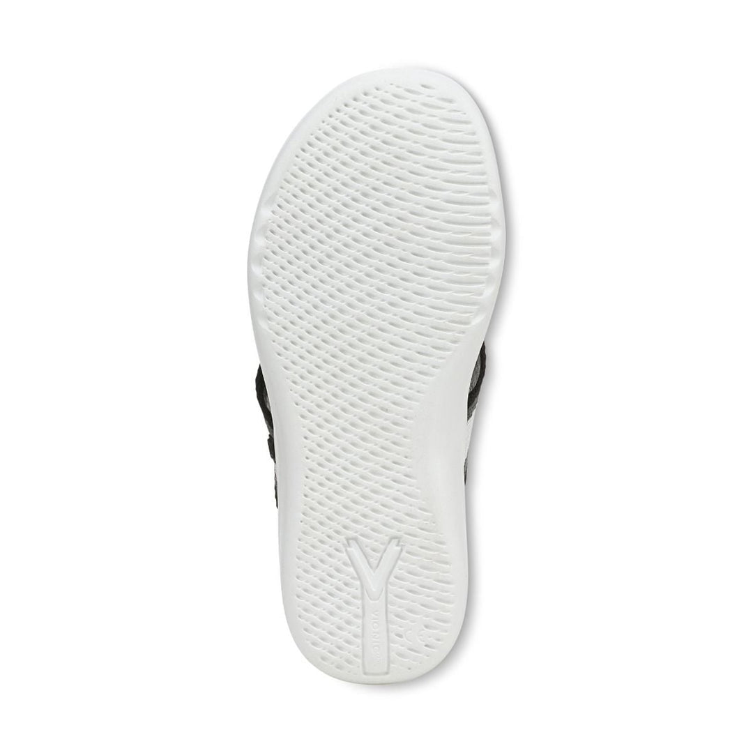 INDIGO BEACH BLACK MULTI TOE POST SANDAL