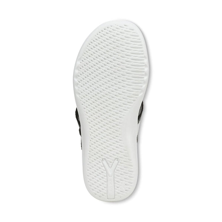 INDIGO BEACH BLACK MULTI TOE POST SANDAL