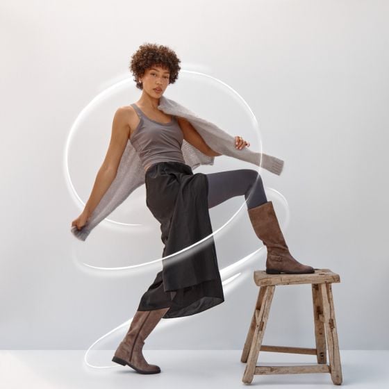 ROCHELLE DRIFTWOOD TALL BOOTS