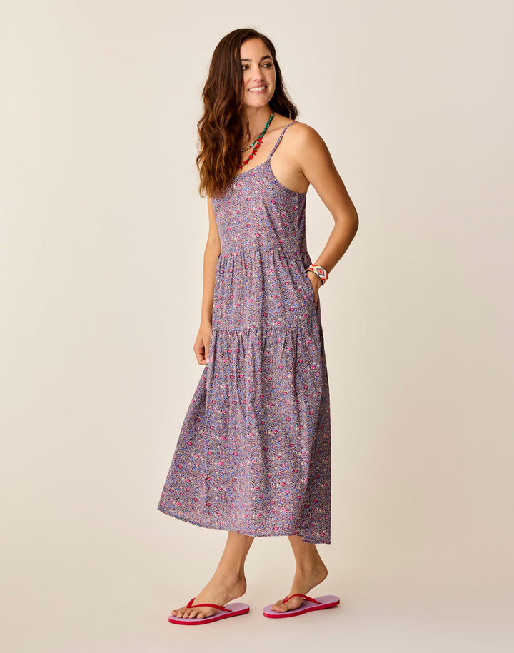 JACEY PINK GARDEN TEXTURED DRESS