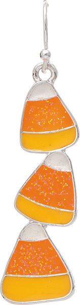 CANDY CORN DANGLE EARRINGS