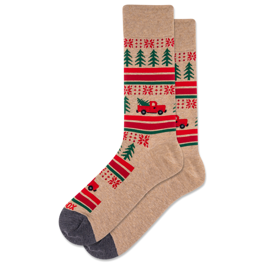 CHRISTMAS TREE TRUCK CREW SOCKS
