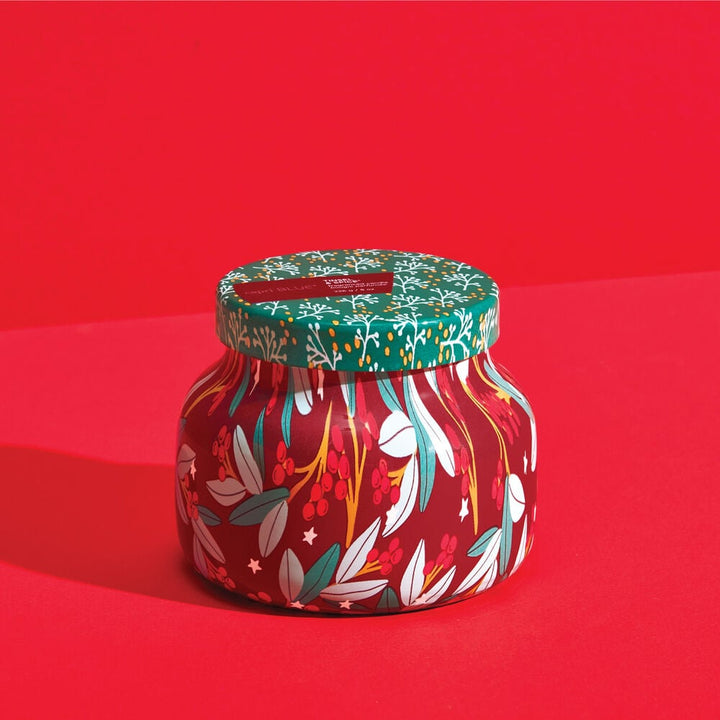 HOLIDAY PATTERN PLAY 8OZ TINSEL & SPICE CANDLE