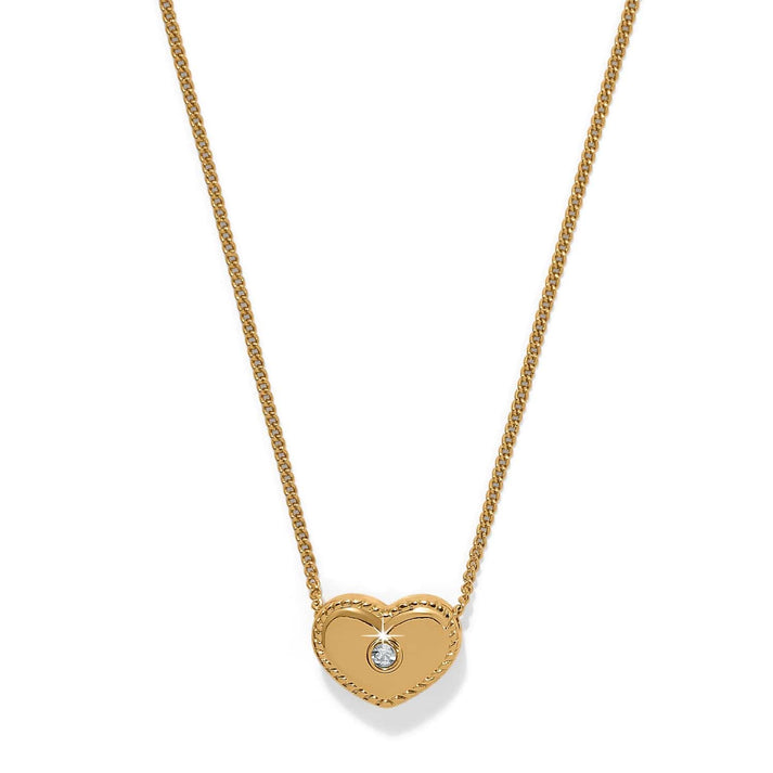 ILLUMINA GOLD CELESTE HEART PETITE NECKLACE
