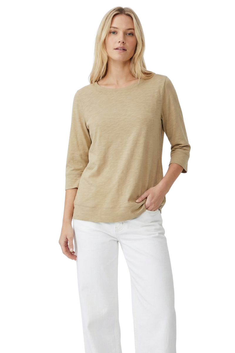 DESERT 3/4 SLEEVE COMFORT KNIT TEE
