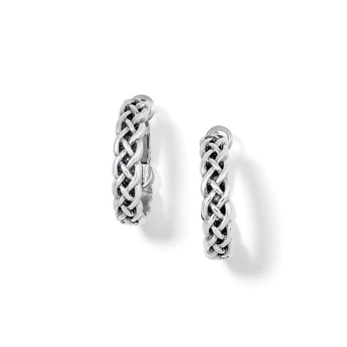 INTERLOK BRAID SMALL HOOP EARRINGS
