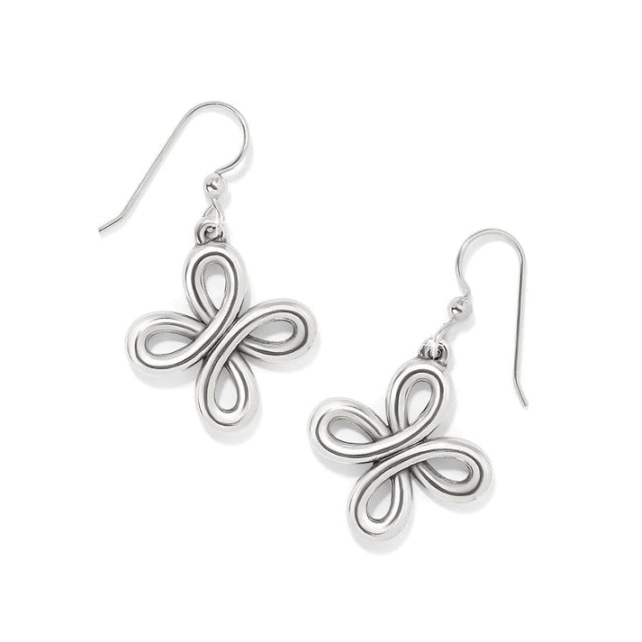 INTERLOCK CURVE FRENCH WIRE EARRINGS
