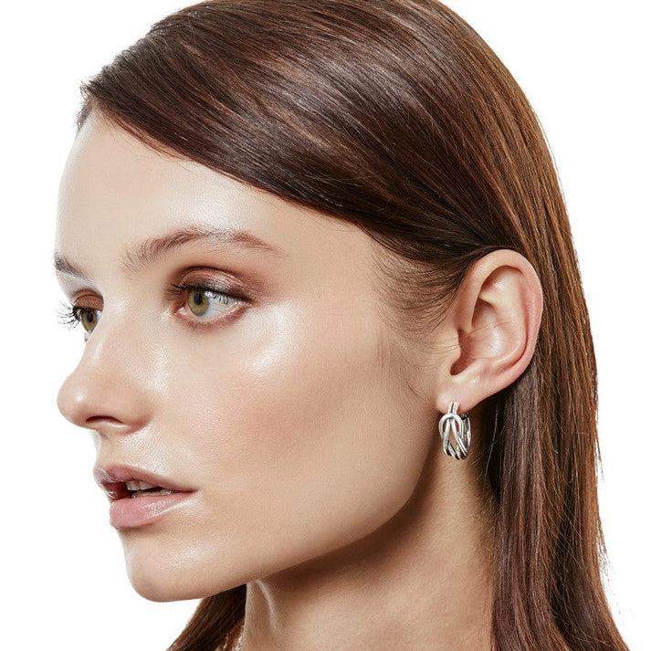 INTERLOCK HARMONY HOOP EARRINGS
