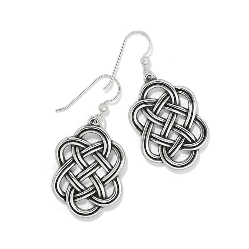INTERLOCK TRELLIS FRENCH WIRE EARRINGS
