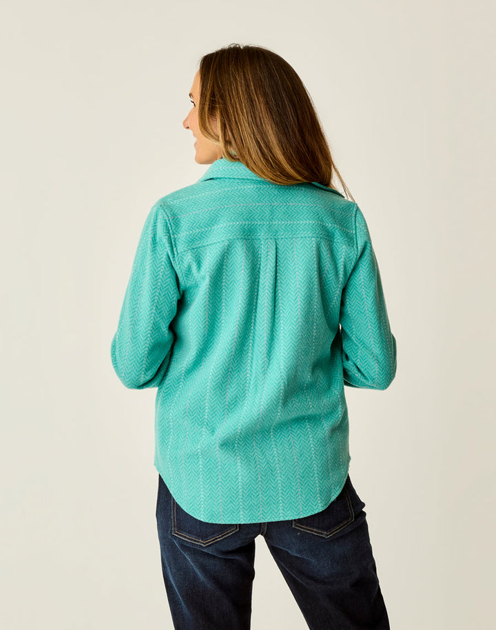 JADE HERRINGBONE FAIRBANKS SUPERSOFT SHIRT