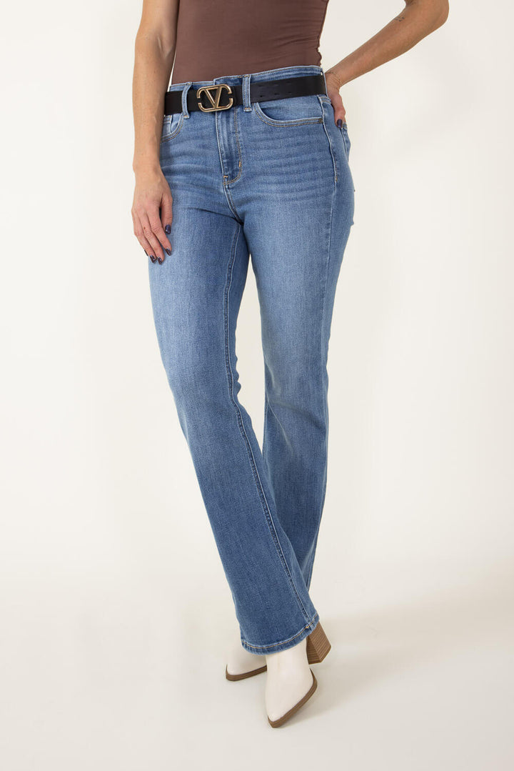 OLIVIA HIGH WAIST BOOTCUT JEANS